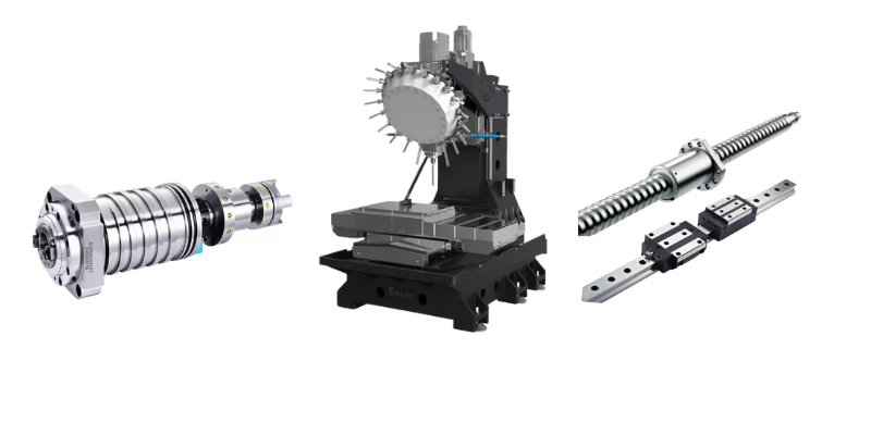 Các thành phần chính của Taikan T-500B như trục chính, thanh dẫn hướng tuyến tính, cấu trúc máy đều đảm bảo chất lượng