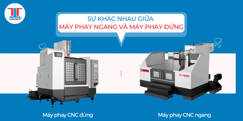 Sự khác biệt giữa máy phay CNC ngang và máy phay CNC đứng