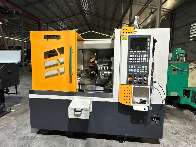 P-100MSY là model máy tiện CNC PMW 4 trục được nhiều doanh nghiệp tin dùng