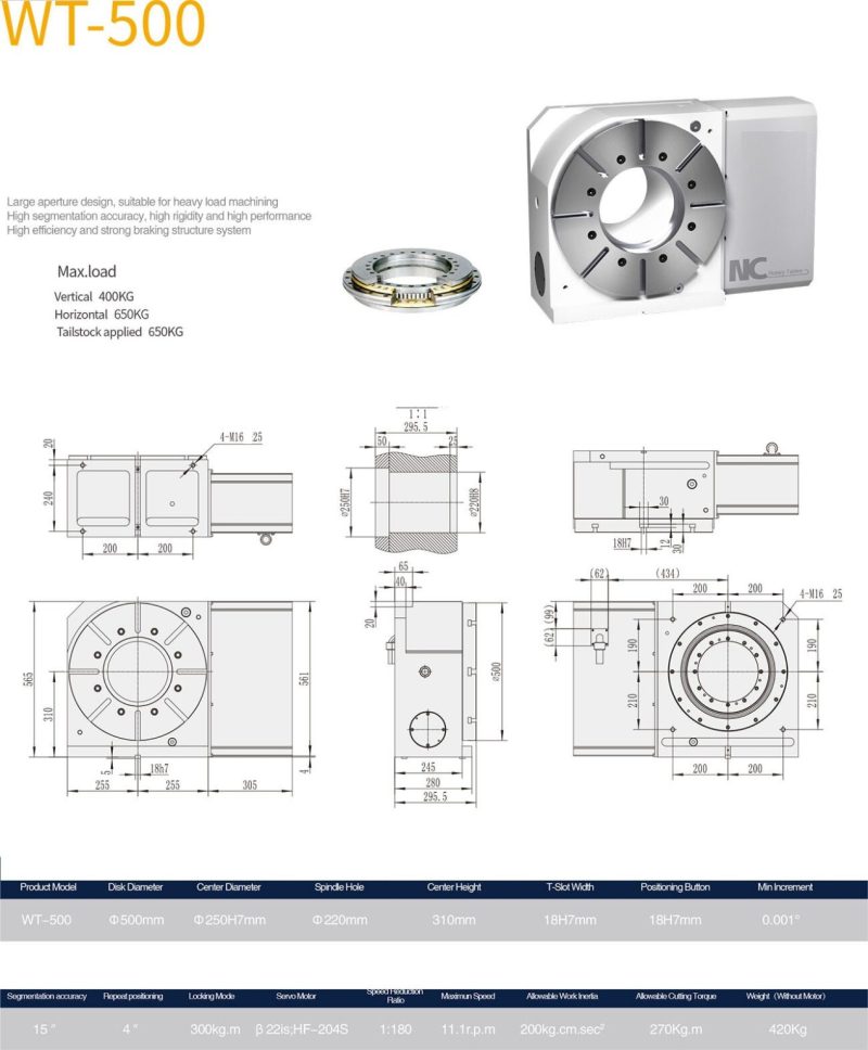 Trục thứ 4 PMW WT-500