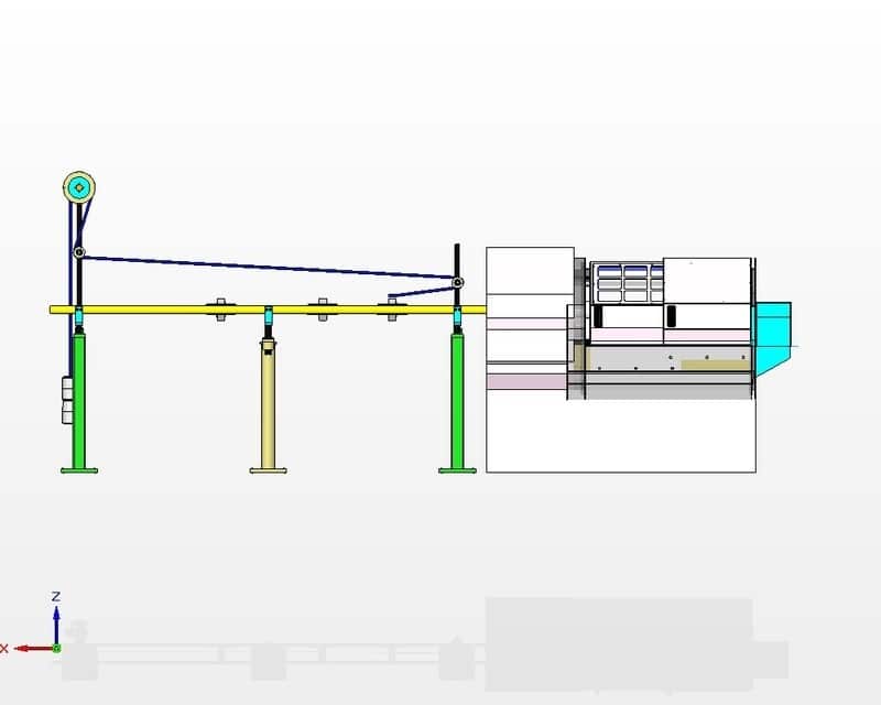 Mô phỏng máy tiện CNC cấp phôi tự động
