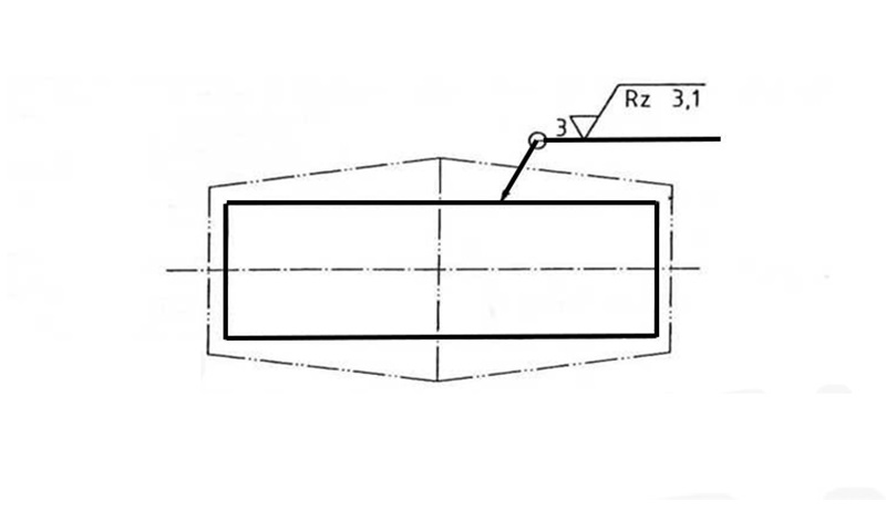 Lượng dư 3cm các bề mặt