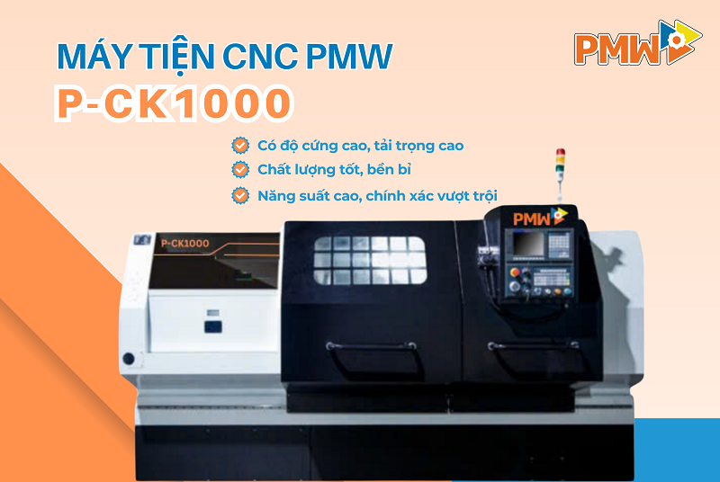 Máy tiện CNC PMW P-CK1000