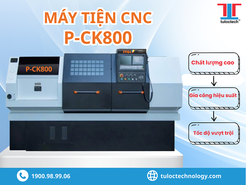 Máy tiện CNC PMW P-CK800 là dòng máy nổi bật của PMW
