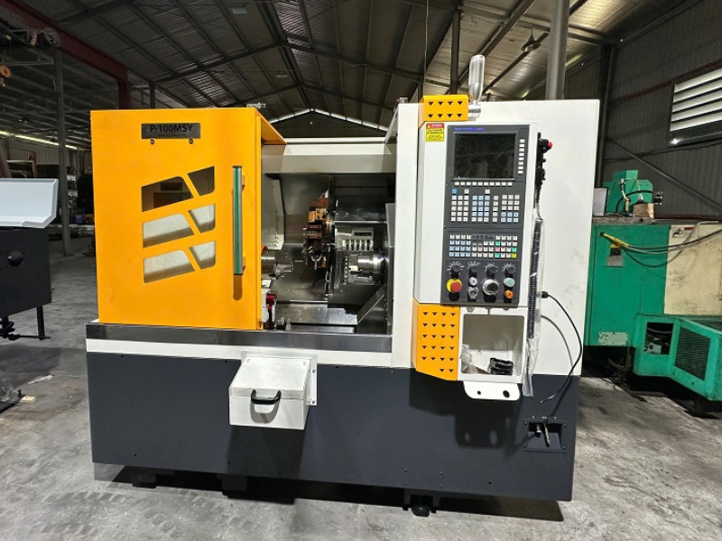 Máy tiện P-100MSY tại xưởng khách 3