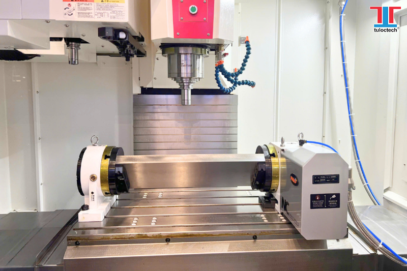 Bàn xoay tích hợp trên máy CNC là giải pháp nâng cao hiệu suất gia công, tiết kiệm chi phí đầu tư máy CNC đa trục