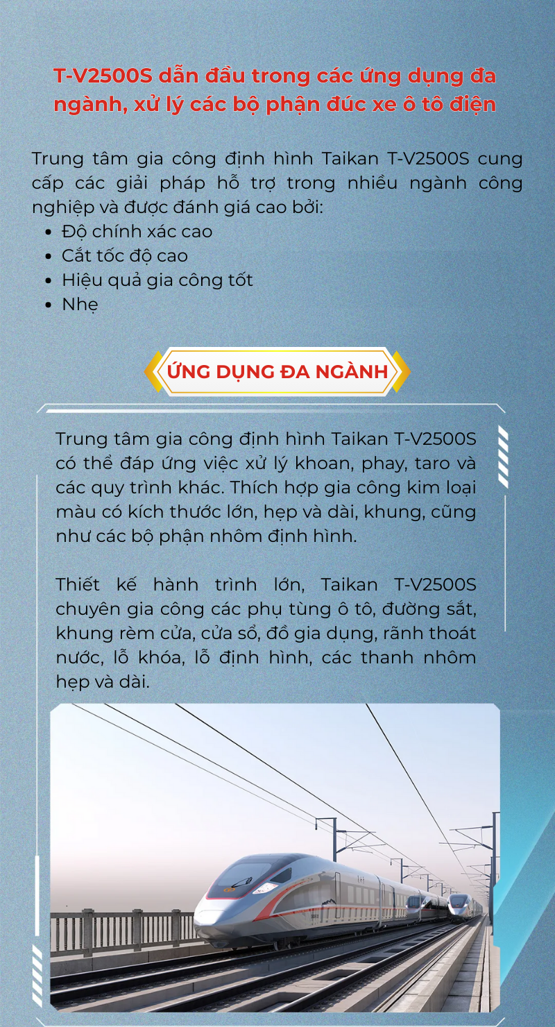 Trung tâm gia công định hình Taikan T-V2500S