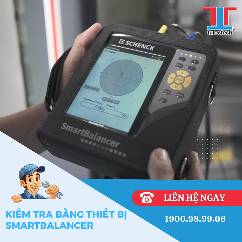 Gói kiểm tra option độ rung trục chính bằng thiết bị cao cấp SMART BALANCER