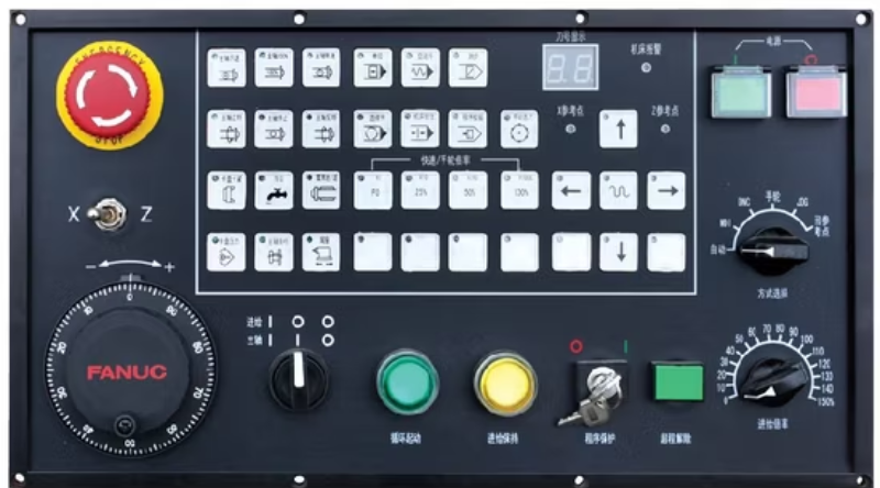 Hệ điều khiển máy tiện CNC là nơi kiểm soát và điều khiển toàn bộ các thao tác gia công trên máy