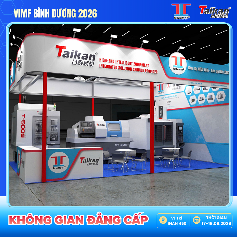 Gian hàng được thiết kế và bố trí hiện đại, không gian đẳng cấp