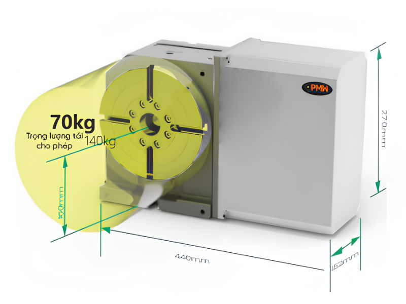 Bàn xoay trục 4 PMW P4C-200-B
