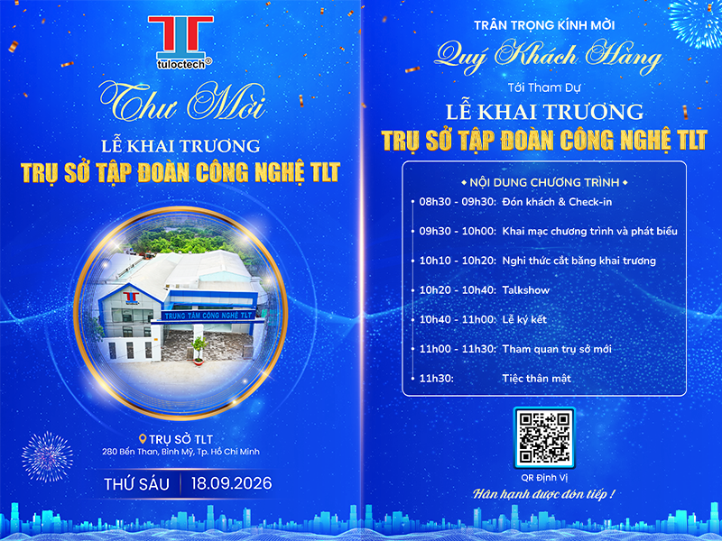 Thư mời Lễ khai trương Trụ sở Tập đoàn Công nghệ TLT