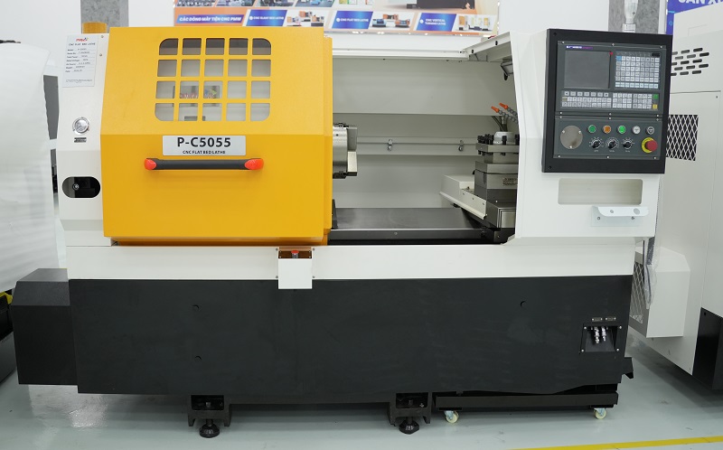 Máy tiện giường phẳng CNC PMW P-C5055