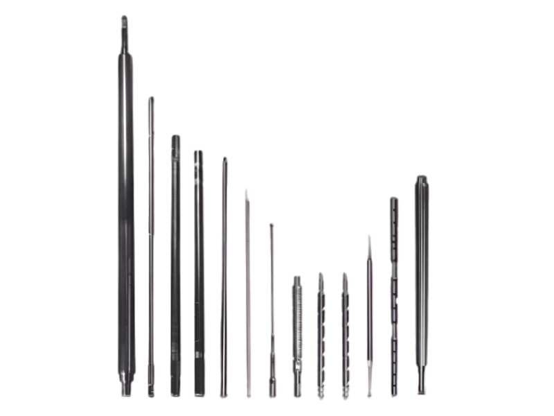 Máy tiện CNC Swiss Type được ứng dụng phổ biến trong gia công các chi tiết nhỏ như: ốc vít y tế, chân kết nối điện tử, trục siêu nhỏ...